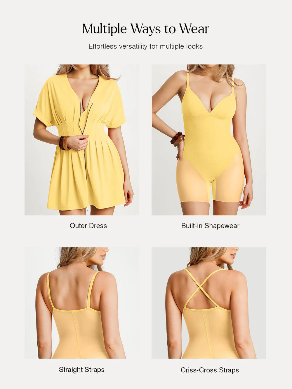 Deep V Sculpt Mini Dress