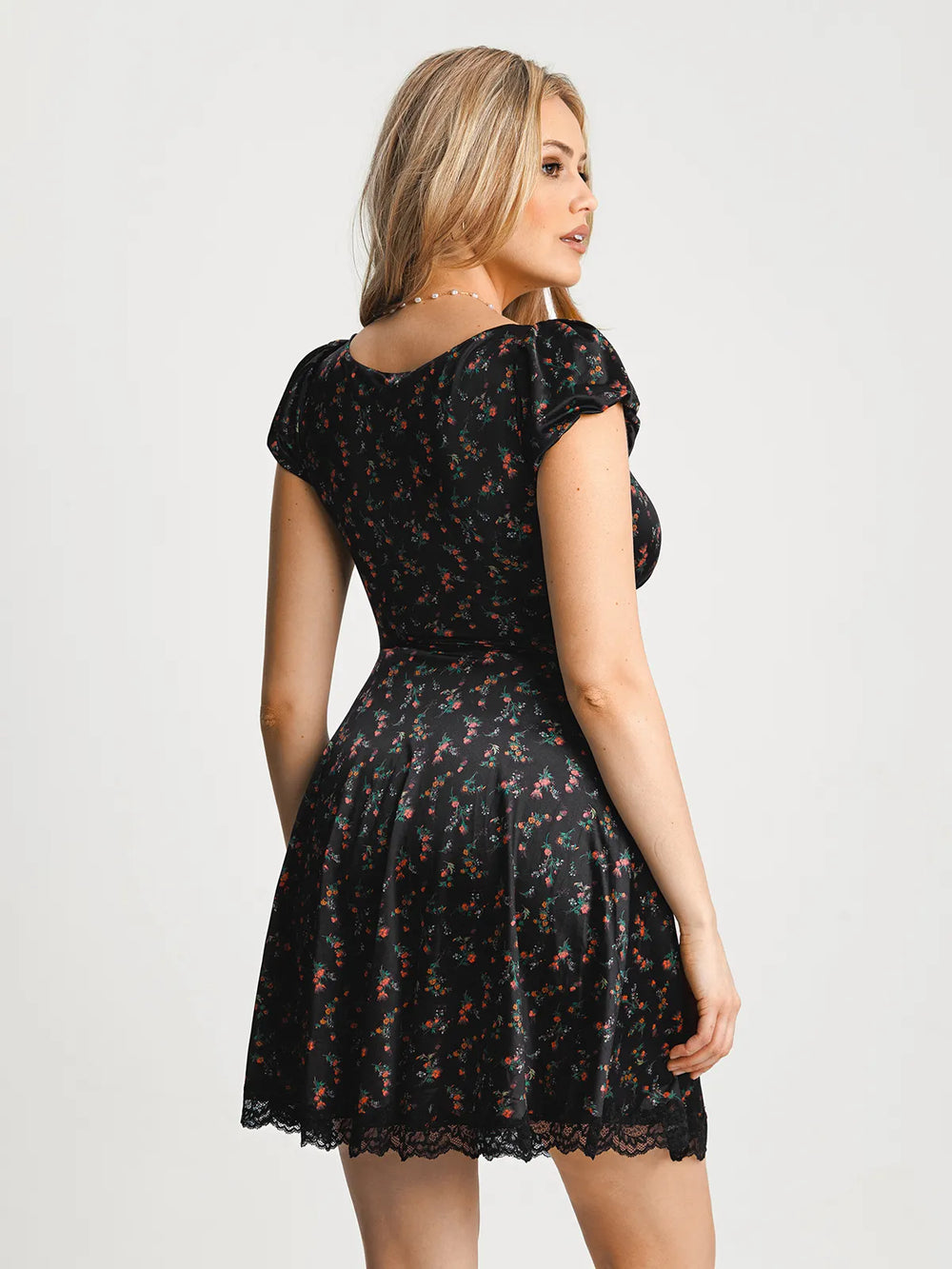 Lace Trim Sculpting Dress