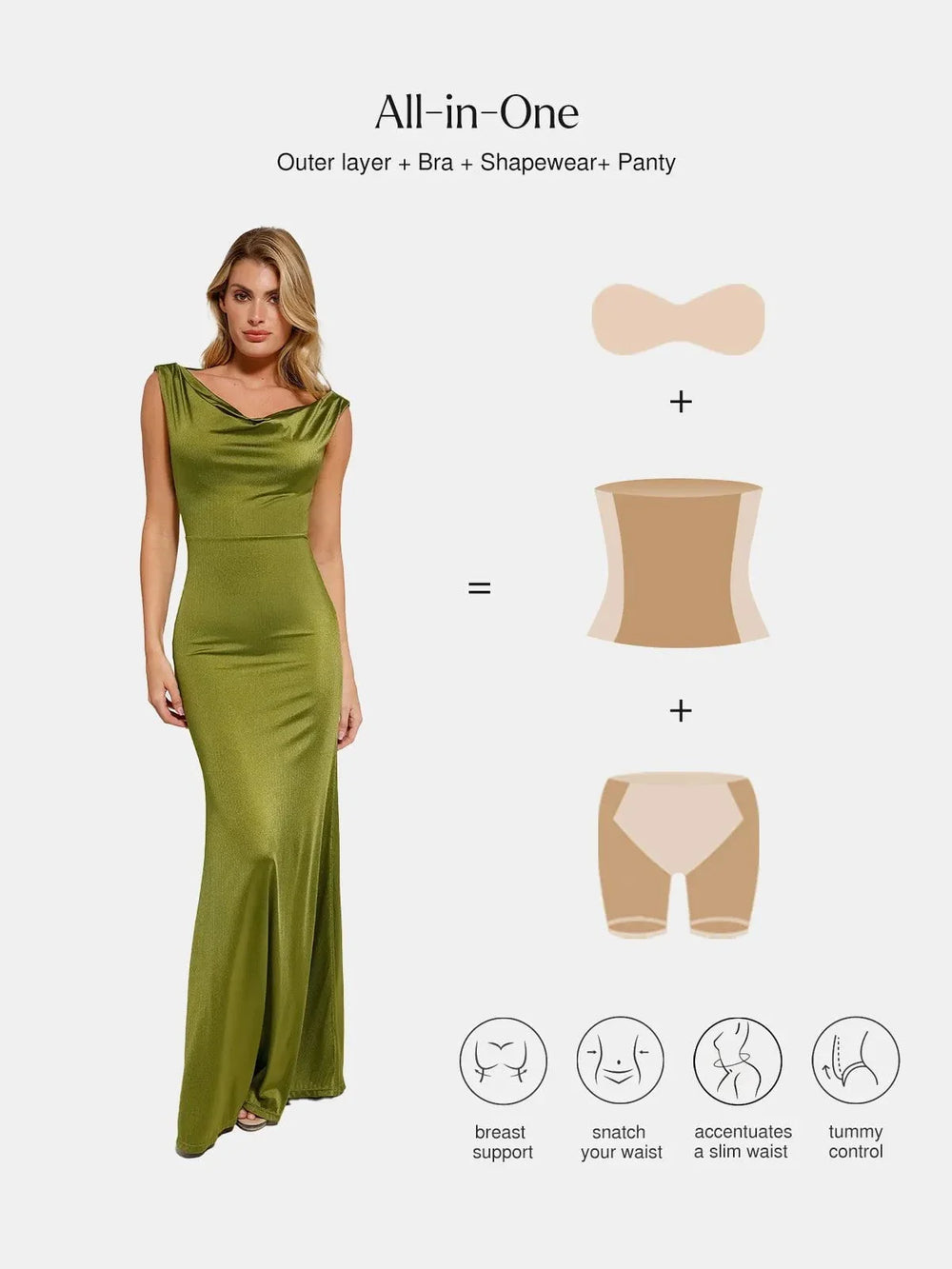 Shine Sculpt Mermaid Dress