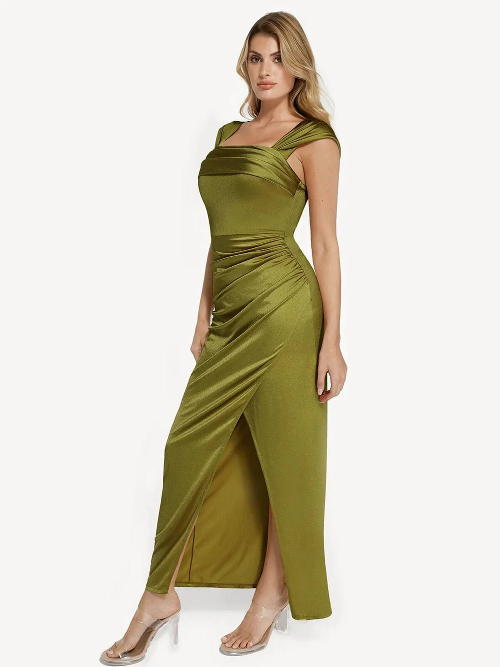 Shimmering Sculpt Maxi Dress