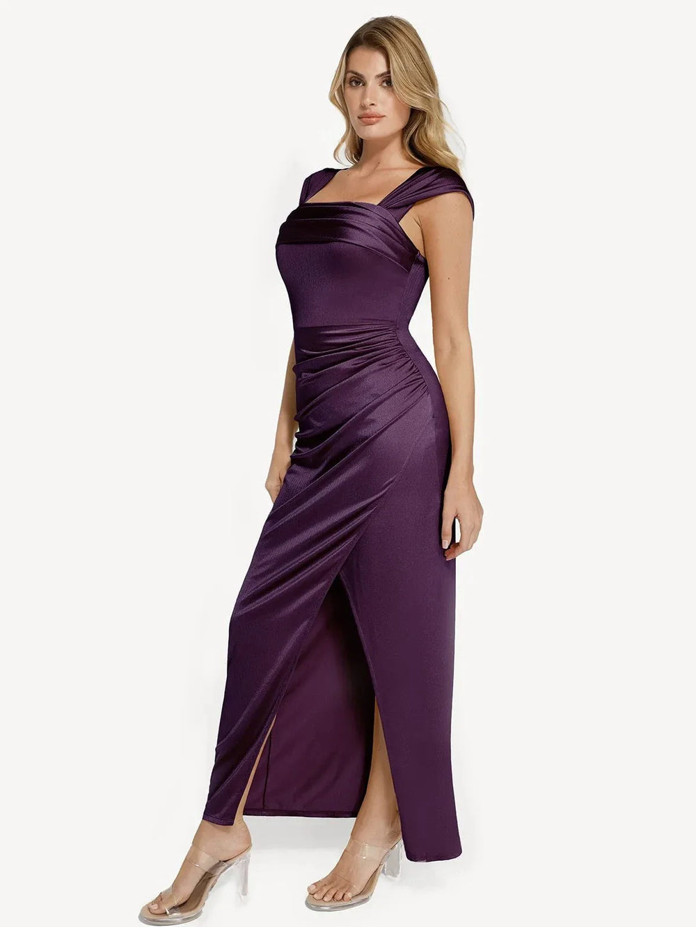 Shimmering Sculpt Maxi Dress
