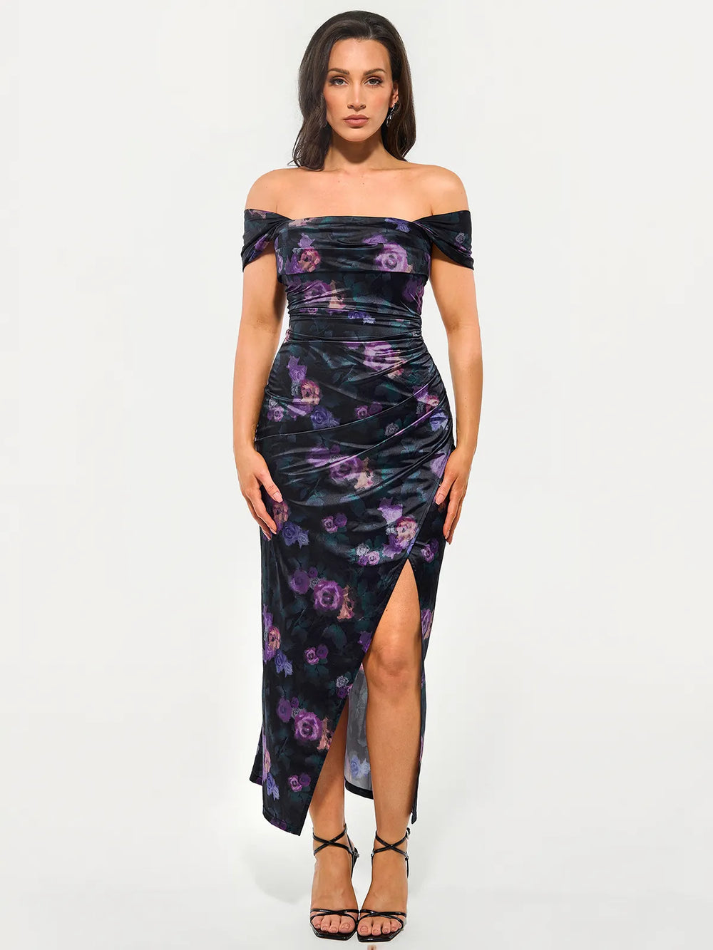 Shimmering Sculpt Maxi Dress