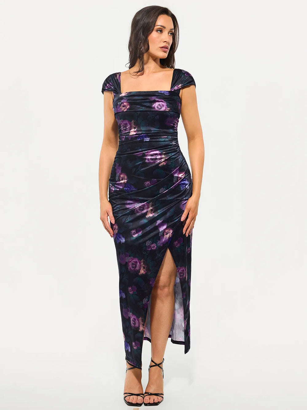 Shimmering Sculpt Maxi Dress