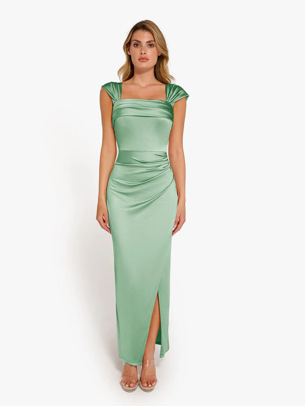 Shimmering Sculpt Maxi Dress