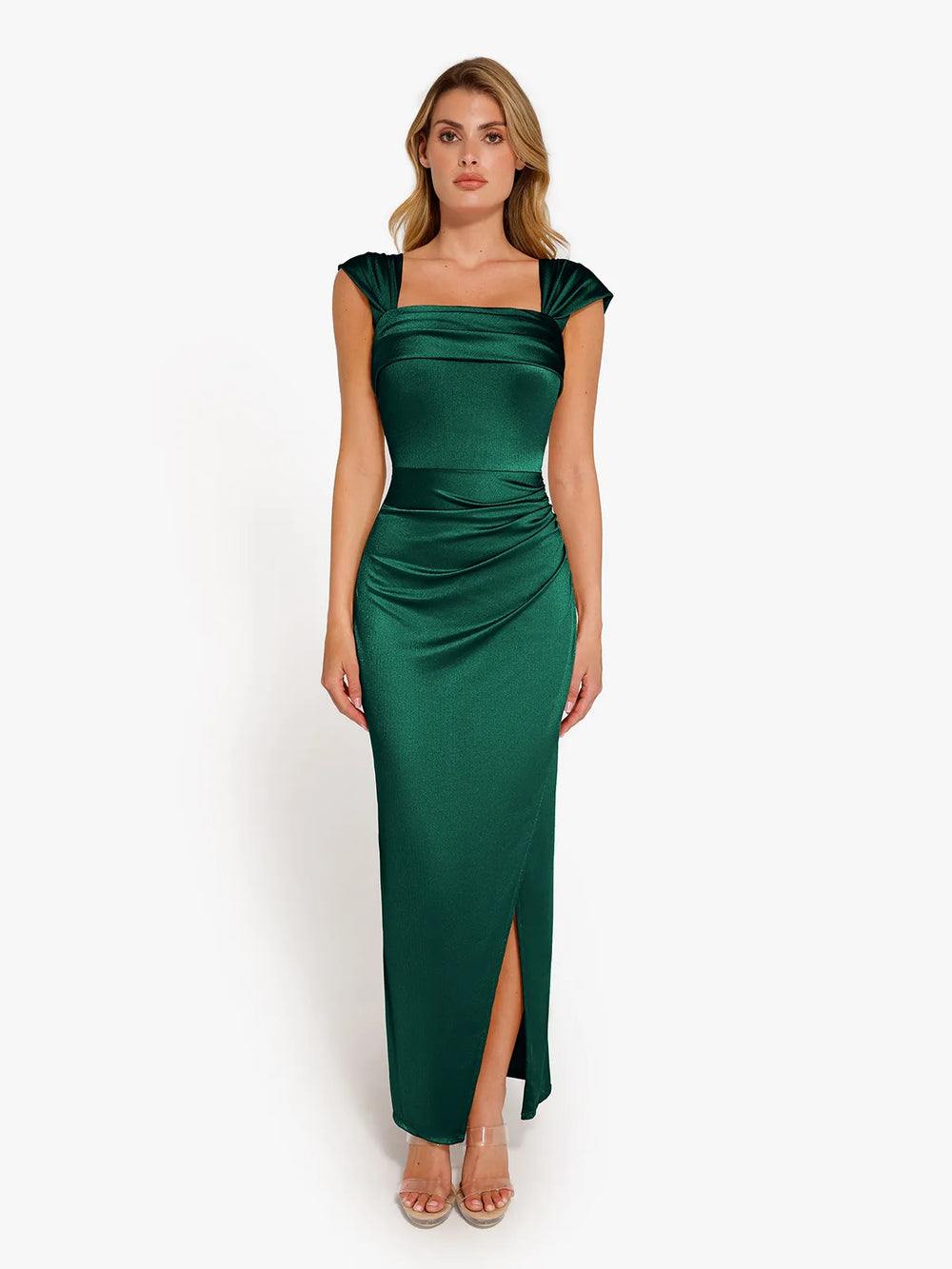 Shimmering Sculpt Maxi Dress