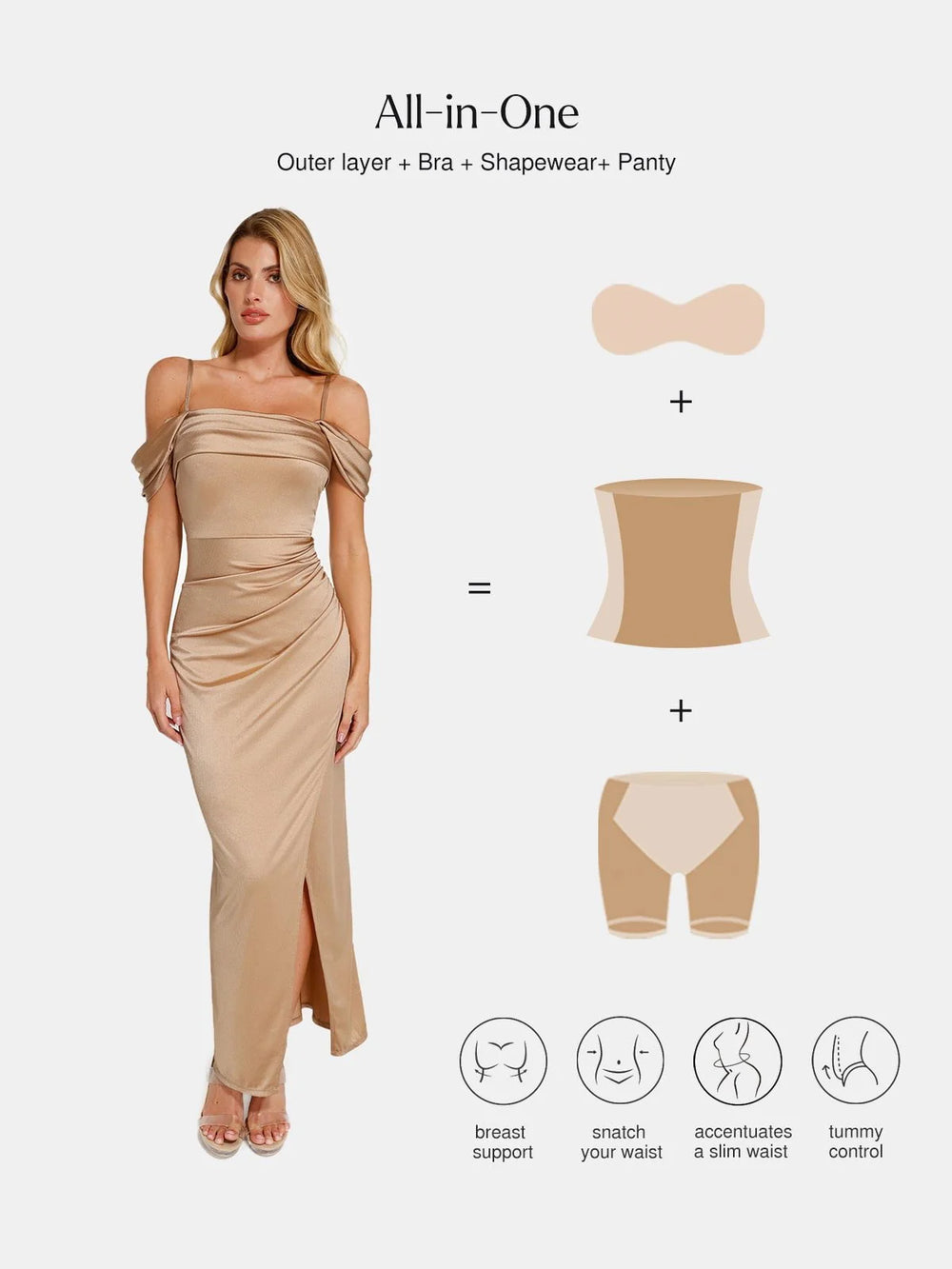 Shimmering Sculpt Maxi Dress