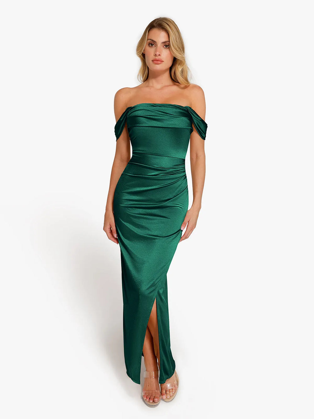 Shimmering Sculpt Maxi Dress