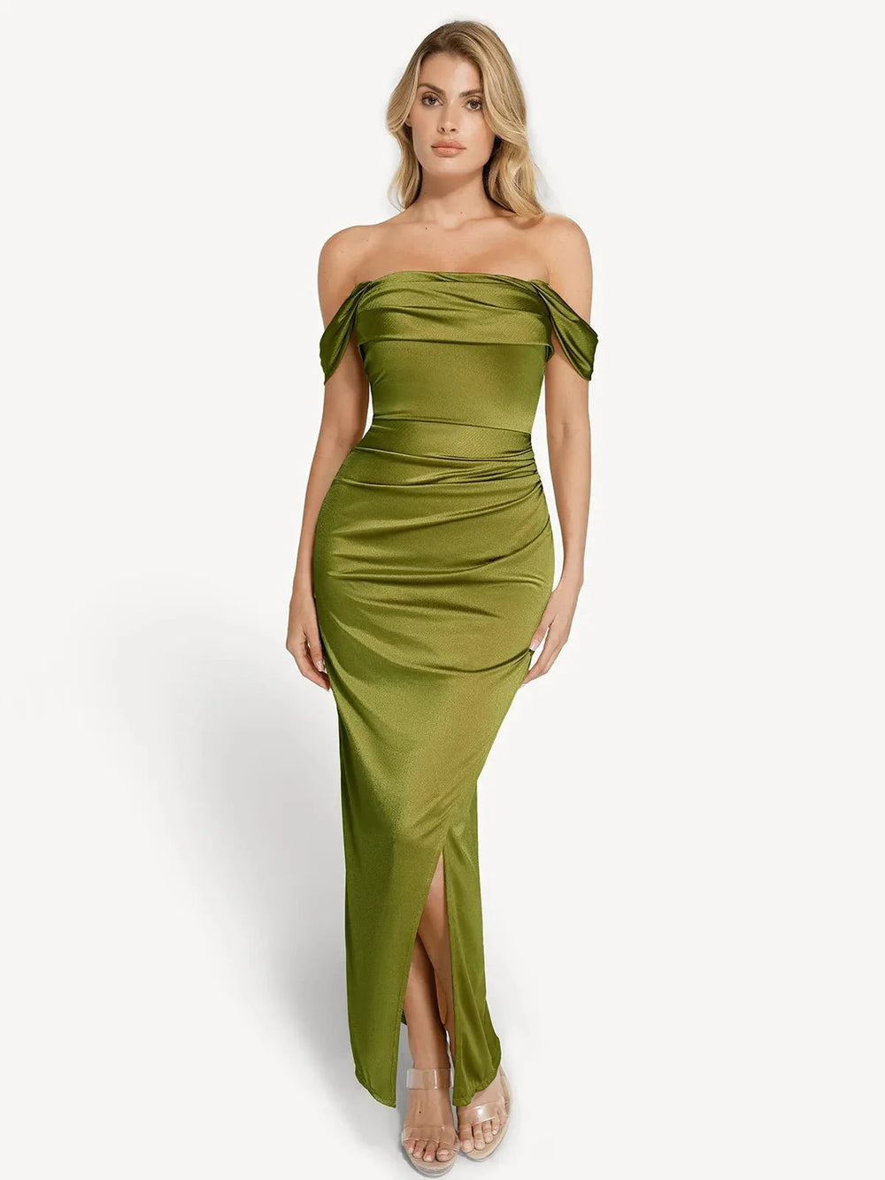 Shimmering Sculpt Maxi Dress