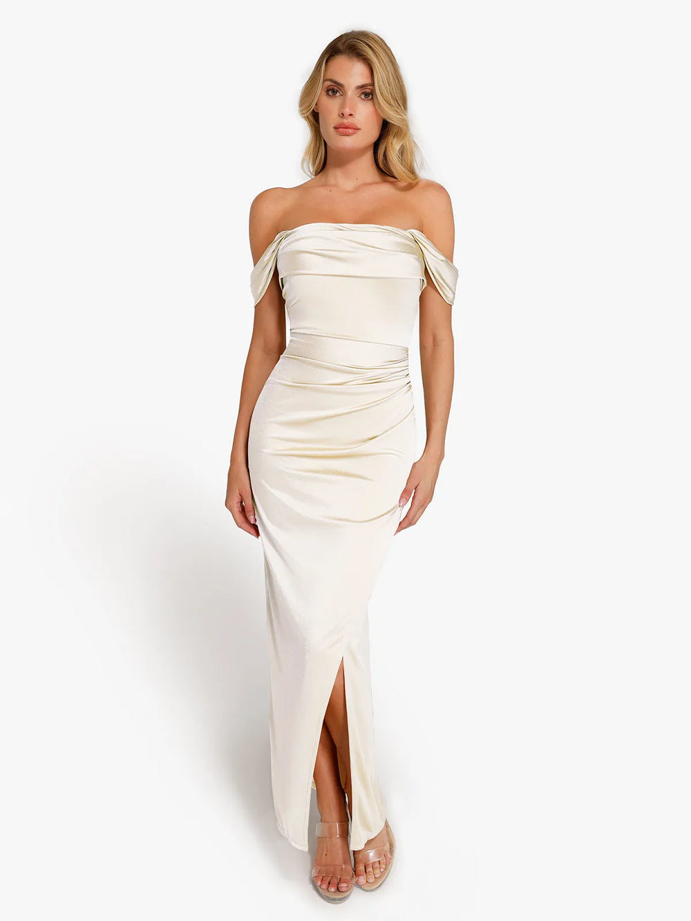Shimmering Sculpt Maxi Dress