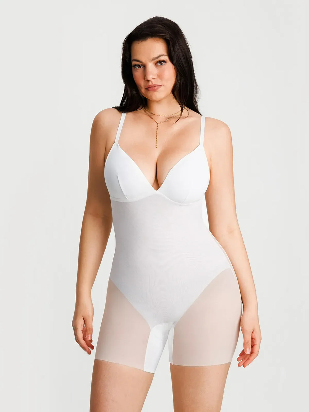 Deep V Sculpt Mini Dress