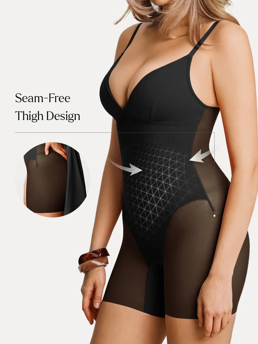 Deep V Sculpt Mini Dress