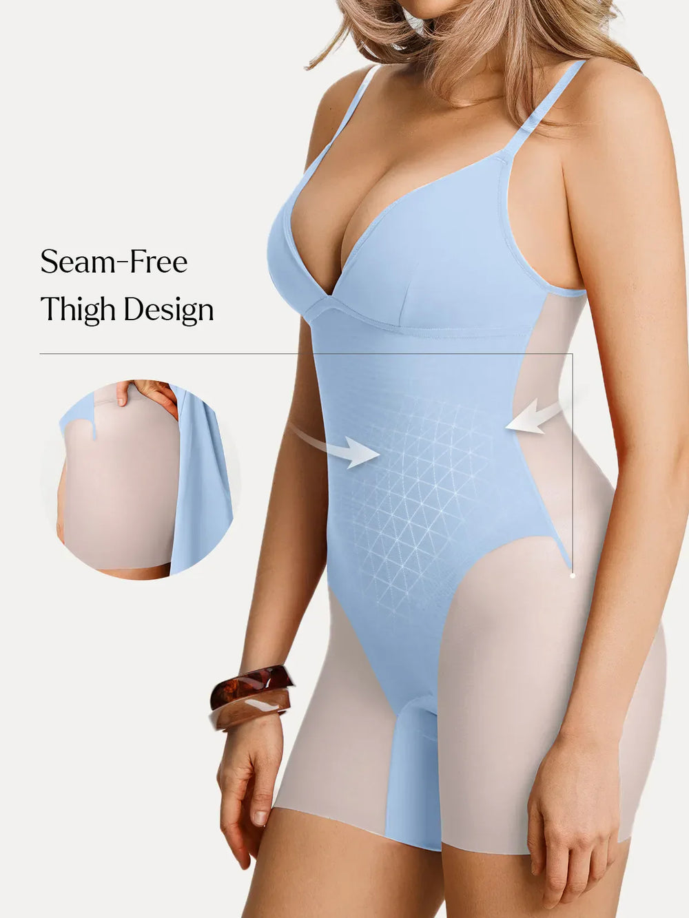 Deep V Sculpt Mini Dress