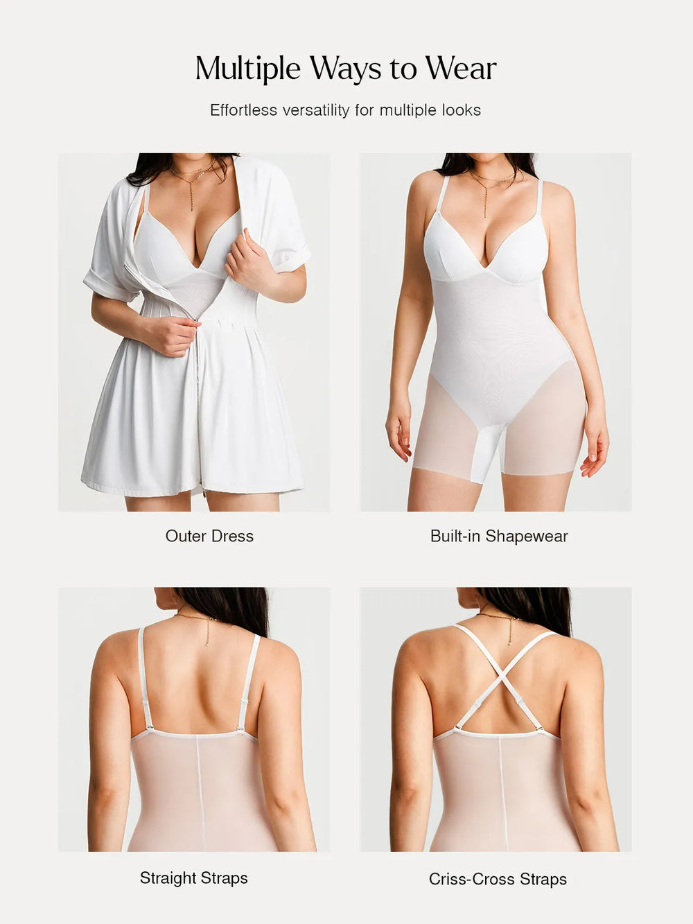 Deep V Sculpt Mini Dress