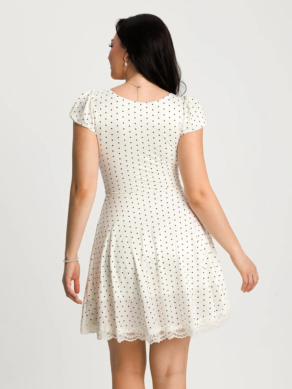Lace Trim Sculpting Dress