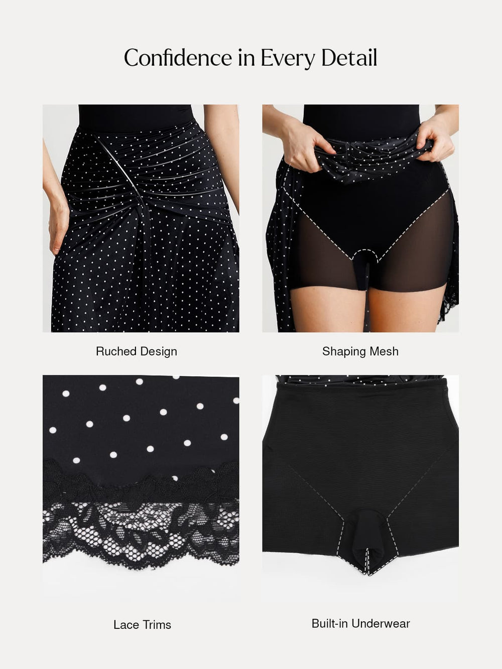 Ruched Lace Midi Skirt
