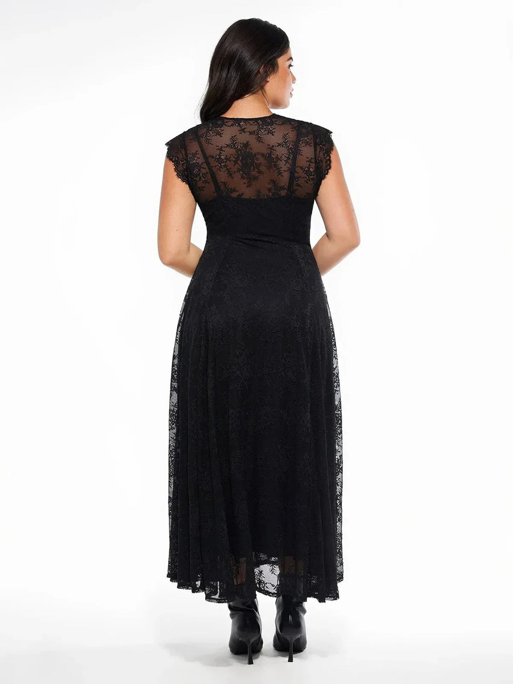 Boho Floral Lace Maxi Dress