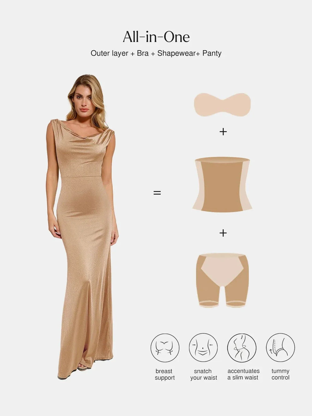 Shine Sculpt Mermaid Dress