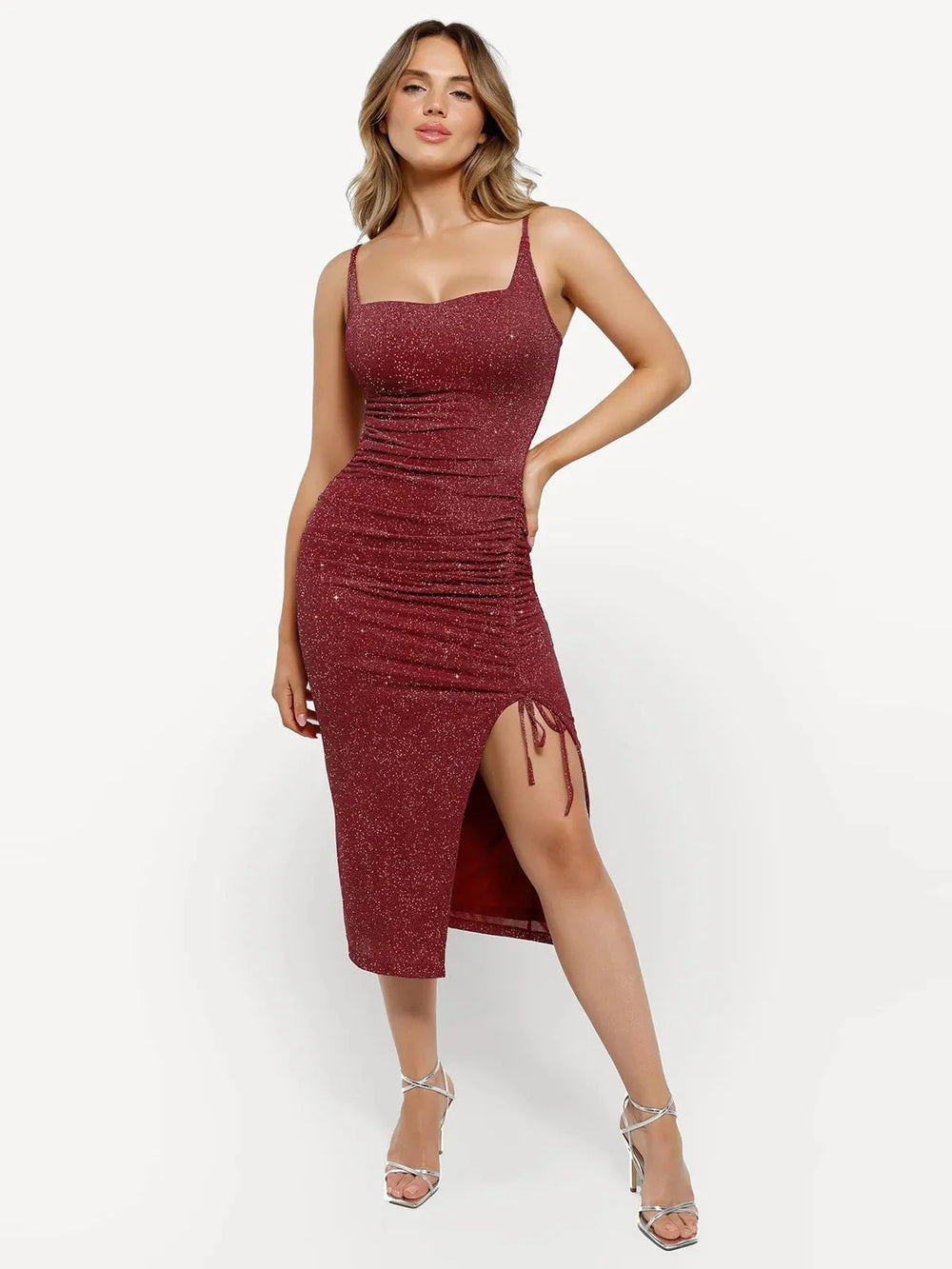 Metallic Knit Bodycon Dress