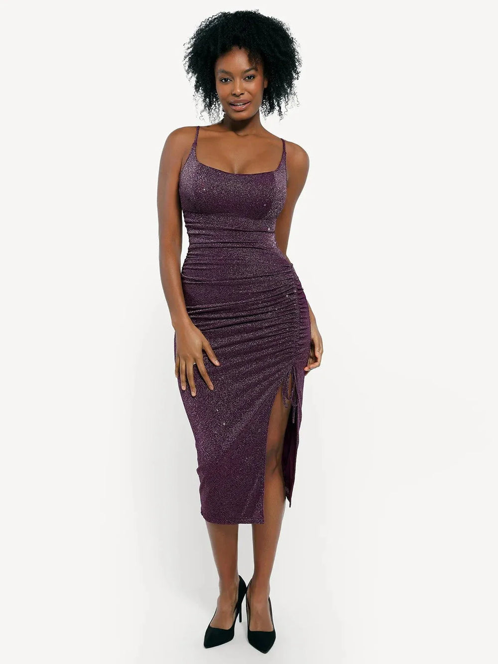 Metallic Knit Bodycon Dress