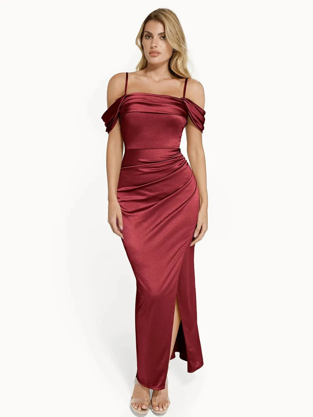 Shimmering Sculpt Maxi Dress