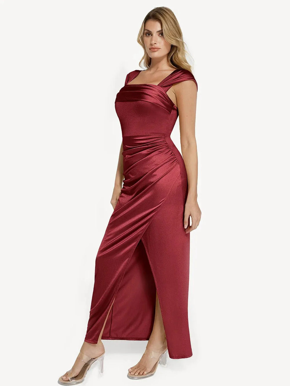 Shimmering Sculpt Maxi Dress