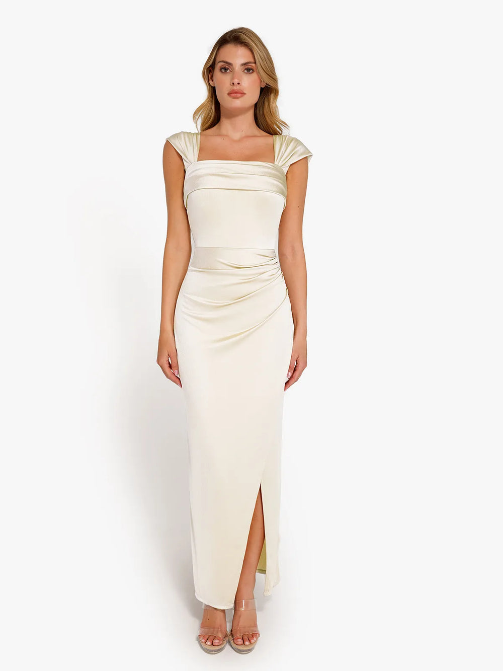 Shimmering Sculpt Maxi Dress
