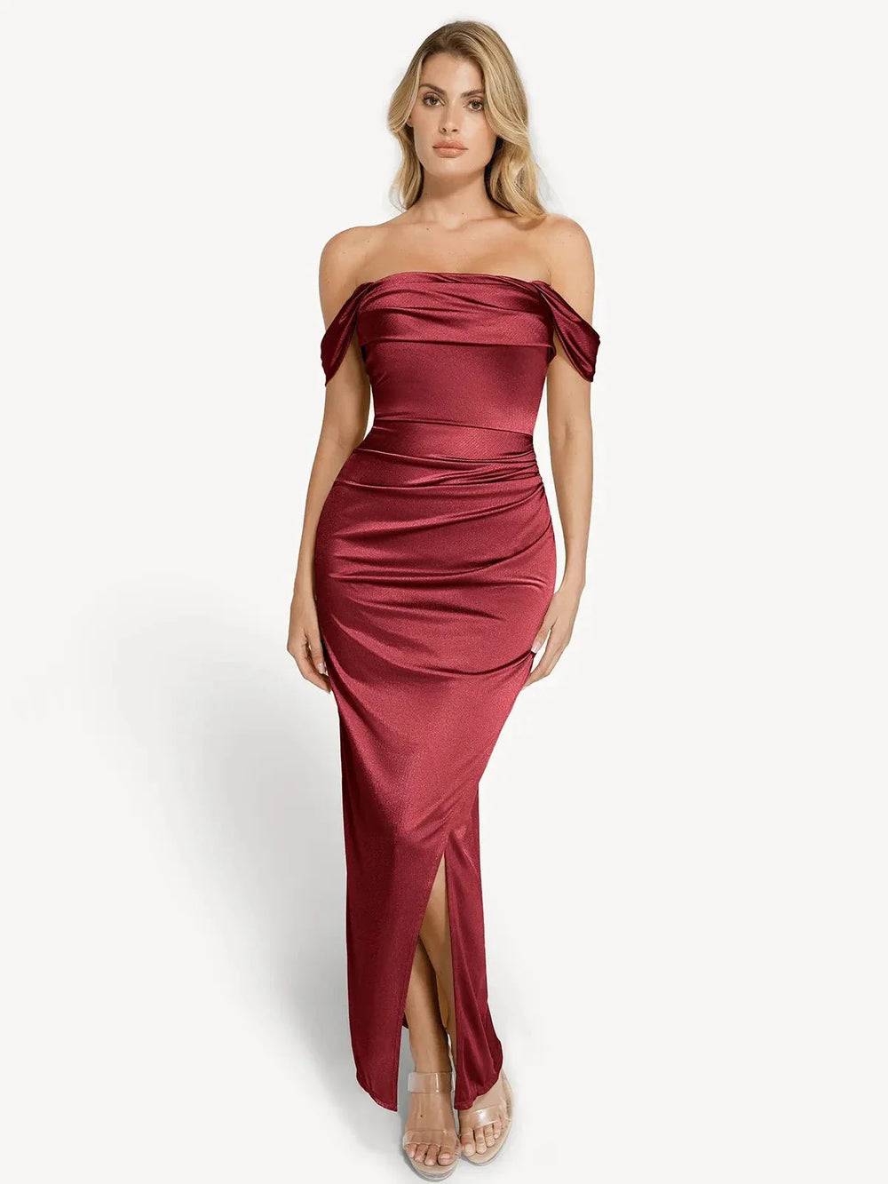 Shimmering Sculpt Maxi Dress
