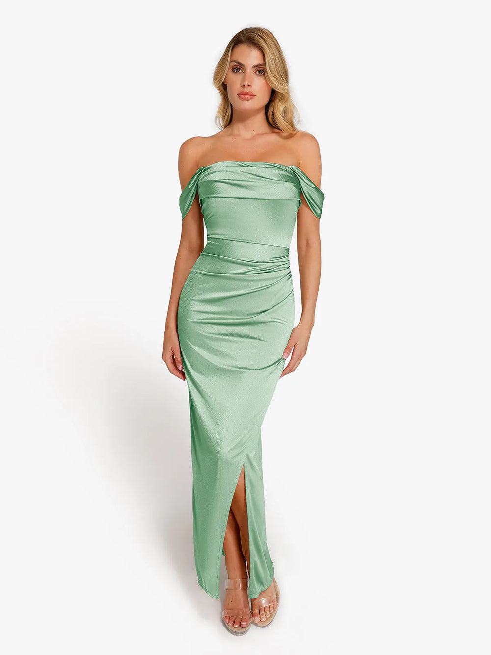 Shimmering Sculpt Maxi Dress